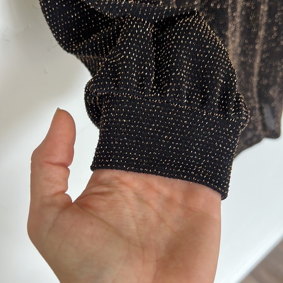 Black and gold holiday romper - Picture 2 of 5